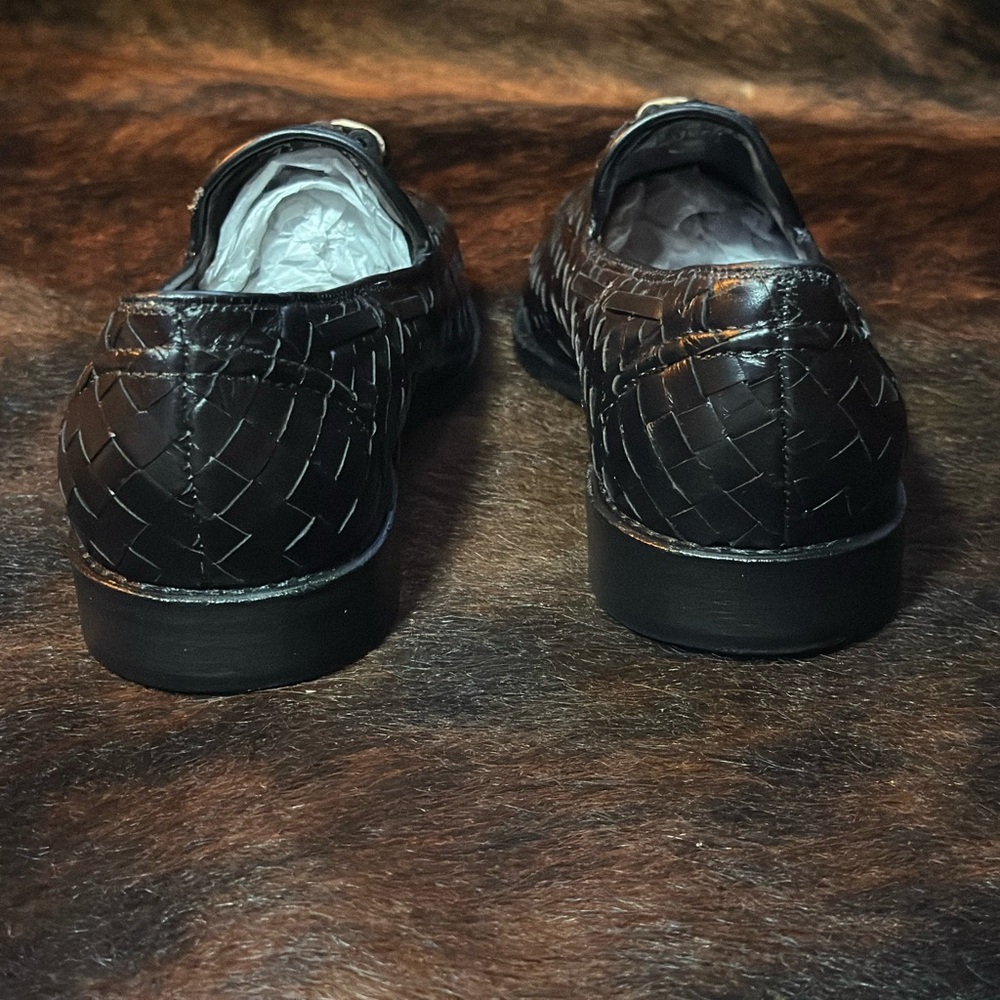 New ALLEN EDMONDS Palm Beach  Black Leather Loafers 8.5 D - Picture 3 of 5